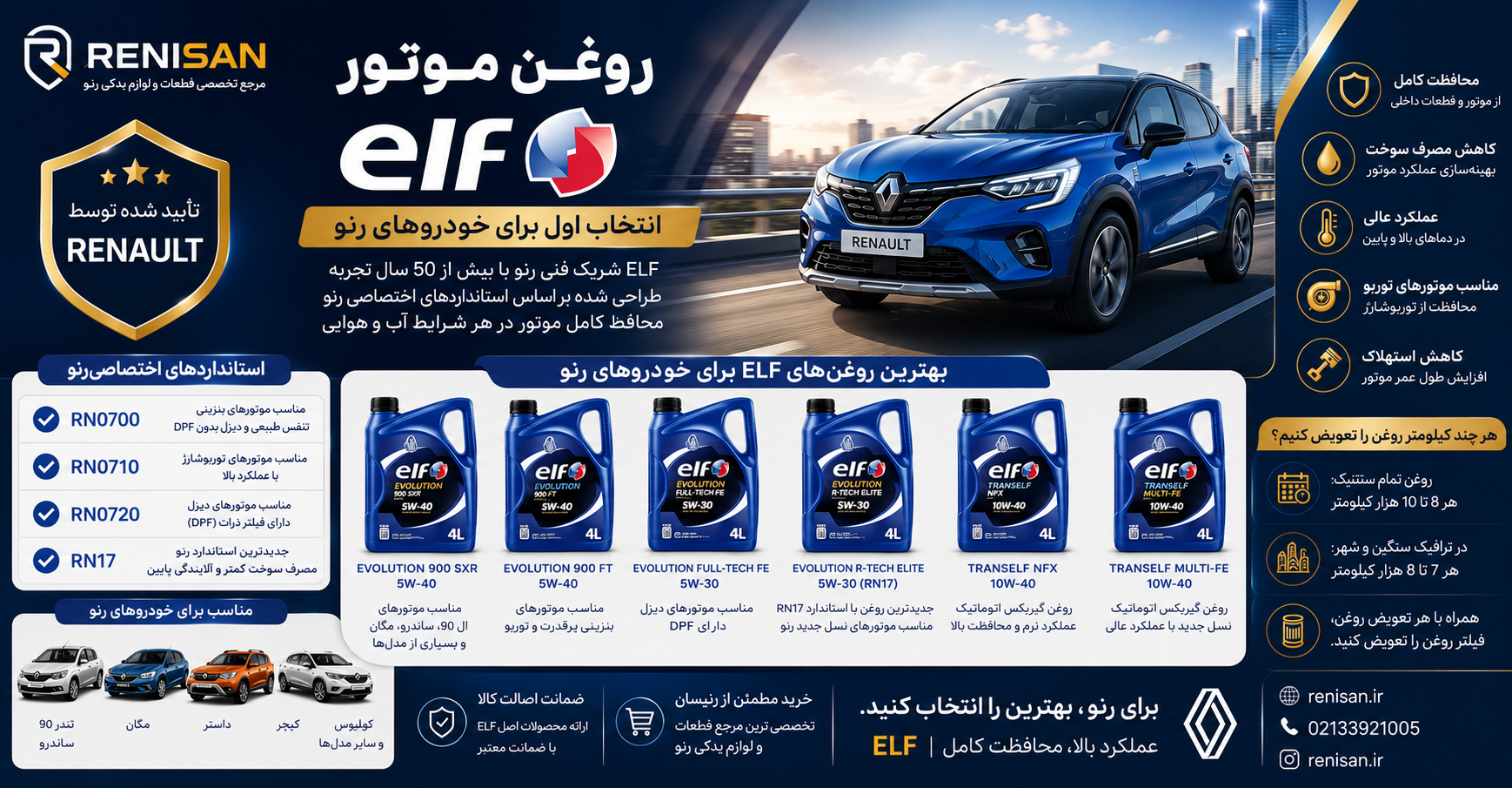 روغن های elf اصلی